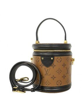 Louis Vuitton Handbag Monogram Reverse Cannes Black Brown 2-Way Bag